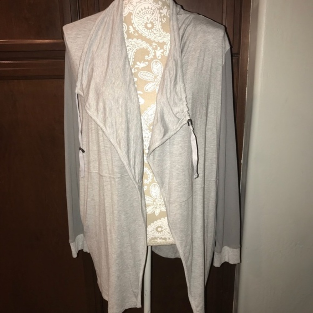 Calvin Klein Jeans Gray long soft cardigan sweater